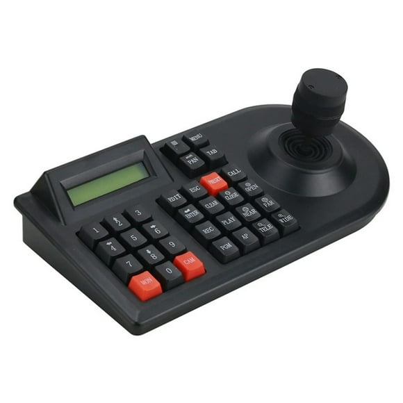 LCD PTZ Camera Keyboard 3D Joystick Speed Dome Controller for Surveillance with Low Power Consumption Easy Pairing and Standard Protocols 100-240V