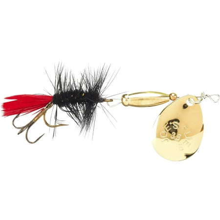 Joe s Flies Super Striker Elite Inline Spinner 1/16 oz Black Wooly Worm Gold