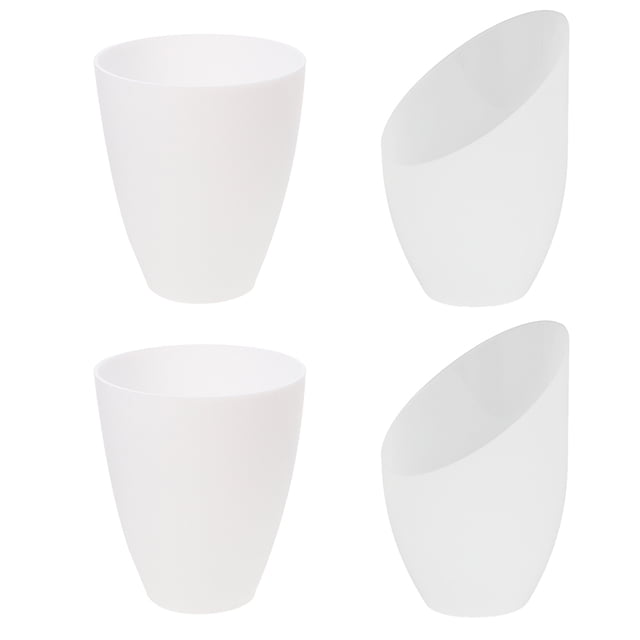 MasteelfCA 4Pcs Delicate Wall Lamp Plastic Light Shade Flat and Bevel Head Shape Lampshade