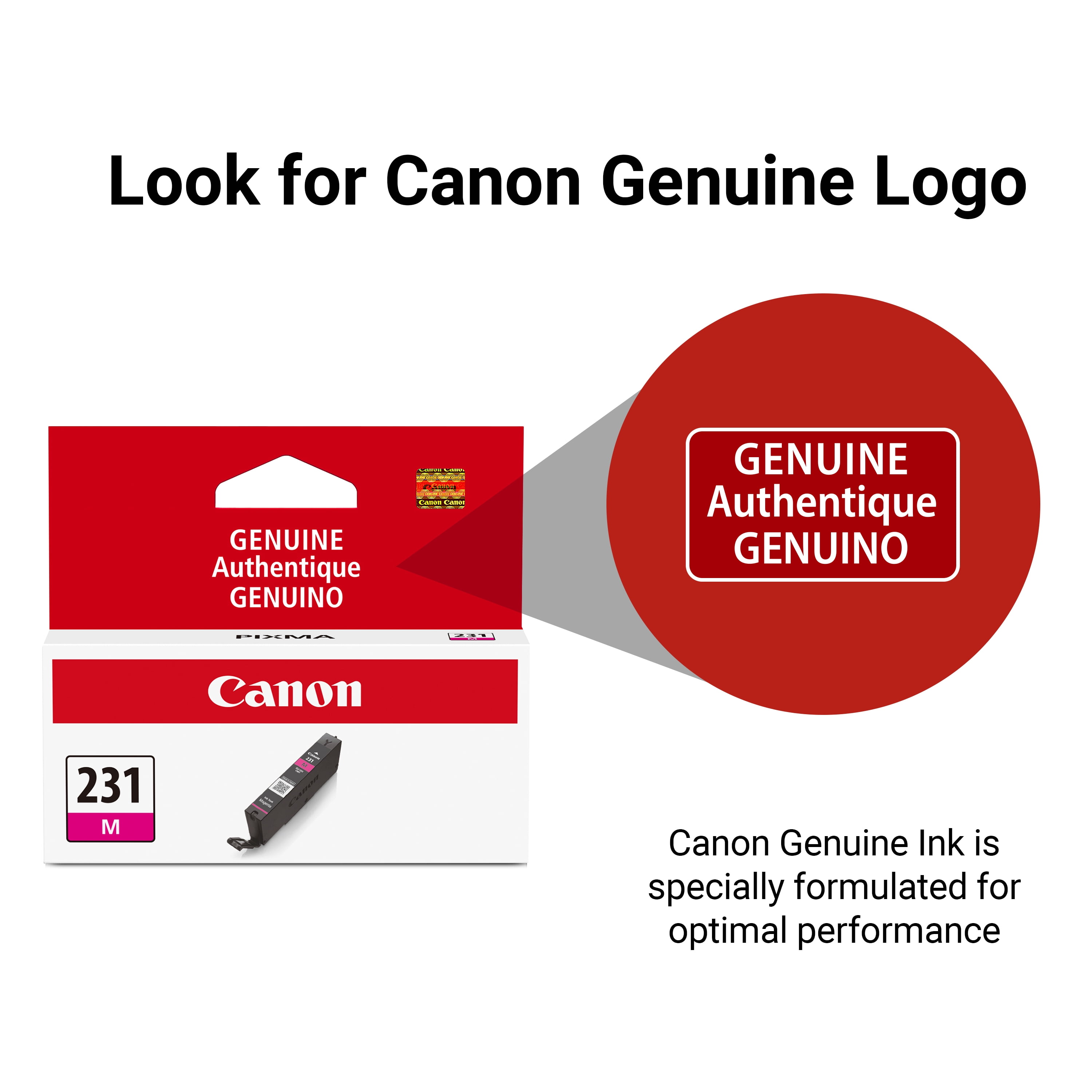 Canon Genuine Ink CLI-231 M (Magenta) for PIXMA TS8820 Inkjet