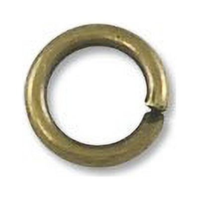 JewelrySupply Jump Ring - Open 4mm Antique Brass Plated (100-Pcs)