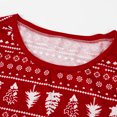 thumbnail image 4 of Matching Family Pajamas Sets Christmas PJ's Snowflake Print Top and Pants Bottom Sleepwear, 4 of 8