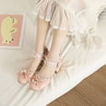 thumbnail image 6 of SACFOF Women Kawaii Mid Block Heel Mary Jane Rockabilly Pumps with Bow Platform Chunky Heel Cute Sweet Shoes, 6 of 6