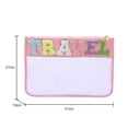 thumbnail image 4 of Bolsa de mano con letras a la moda, cosmético transparente, organizador de maquillaje de viaje de PVC Ndcxsfigh  Para Estrenar, 4 of 9