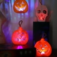 thumbnail image 4 of Tnobhg Halloween Light LED Light Hollow Pumpkin Skull Spider Web Shape Ambiance Light Halloween Party Haunted House Decoration Supplies, 4 of 8