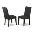 thumbnail image 2 of East West Furniture Dining Chair Black, DRP1T24, 2 of 4