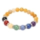 thumbnail image 2 of Pulsera de 7 Chakras que Absorbe Aceites para el Equilibrio de las emociones Pulsera de Ligera Alivio de la Ansiedad Meditación para el Uso diario ANGGREK Otros, 2 of 8