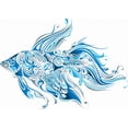 thumbnail image 2 of Tropical Fish Wall Decal by Wallmonkeys Peel and Stick Graphic (48 in W x 34 in H) WM244041, 2 of 4