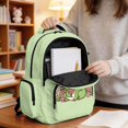 thumbnail image 5 of DISNIMO Frog Mushroom Printed Girls Backpack Cute School Backpack for Girls Kids Teens Durable Lightweight Bookbag with 1 Main Compartment, Front Zipper Pocket, 5 of 7