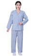 thumbnail image 1 of Patient Clothing Pure Cotton Patient Clothing Patient Clothing Pajamas Patient Clothing Long Sleeve Split Suit Hospitalization Nursing Clothing Easy to Take Off, 1 of 1