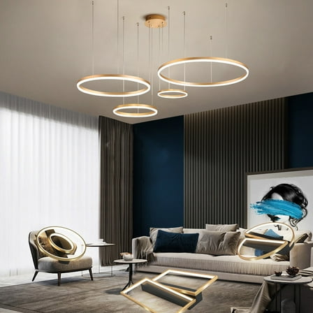 Hanging Ceiling Lamp Pendant Light Modern Fashion Dimmable Light Circular 110W