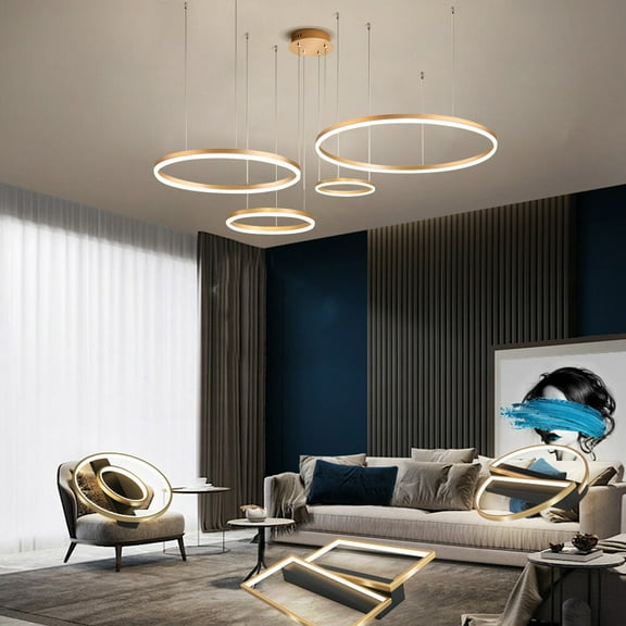 Hanging Ceiling Lamp Pendant Light Modern Fashion Dimmable Light Circular 110W