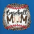 thumbnail image 2 of Baseball Mom Jaguar Print Sports Women's Standard V-Neck Tee, Royal, X-Large, 2 of 5