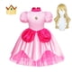 thumbnail image 3 of Vestido de princesa melocotón para niña, ropa de actuación de escenario para niños, Carnaval, fiesta de cumpleaños, Festival de revelación, disfraz de Cosplay, 3 of 5