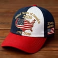 thumbnail image 4 of NIEWTR Eagles Hat 250 Anniversary USA Cap Adjustable Baseball Hat Embroidered American Flag Bald Eagle Patriotic 1776-2026 Men Women(A-Red,One Size), 4 of 4