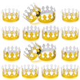 thumbnail image 1 of Party Paper Crowns ArtCreativity, paquete de 24 coronas doradas para niños, 1 of 7