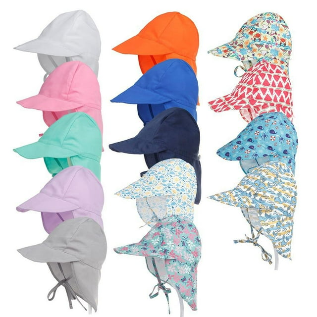 Summer Outdoor Sun Protection Beach Hat Baby Baby Breathable Protection Mesh Breathable Mesh Cap Kids Cute Visor Cap for Outing Children
