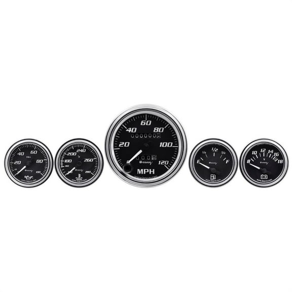 Equus E7500 7000 Series 5-Gauge Kit 3-3/8 Mechanical Speedometer 2-1/16 Mechanic