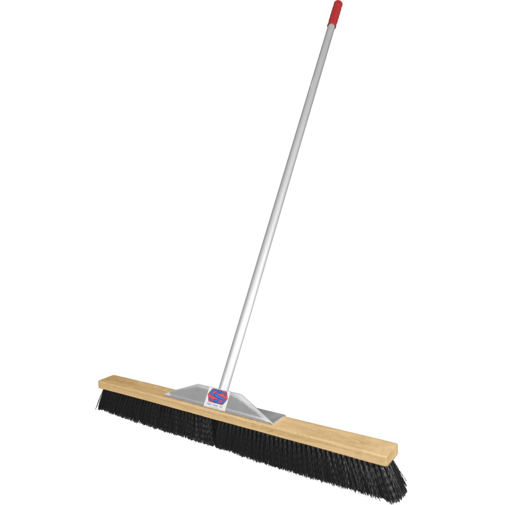 36" Black Poly Super Sweeper Broom