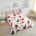 thumbnail image 4 of YST Merry Christmas Comforter Set Queen Size Xmas Decor Quilt For Teens Kids Christmas Socks Bedding Set Snowflake Cartoon Style Bedding Comforter Sets With 2 Pillow Cases, 4 of 6
