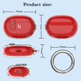 thumbnail image 4 of OTOPO NEW Beats Studio Buds/Buds Plus Case Cover Clear 2021/2023 Men Lock Clip with Cleaner Kit, Soft TPU Protective Case for Women Girls Kids, Clear, 4 of 6