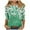 Multicolor Plus Size Blouse for Women_g, variant on CYMMPU Flower Pattern 3/4 Sleeve Loose Fit Blouses for Women Dressy Casual Tunic Tops Crew Neck Spring Tops Summer Fashion Shirts Lightweight Basic T-Shirts Multicolor XXXL