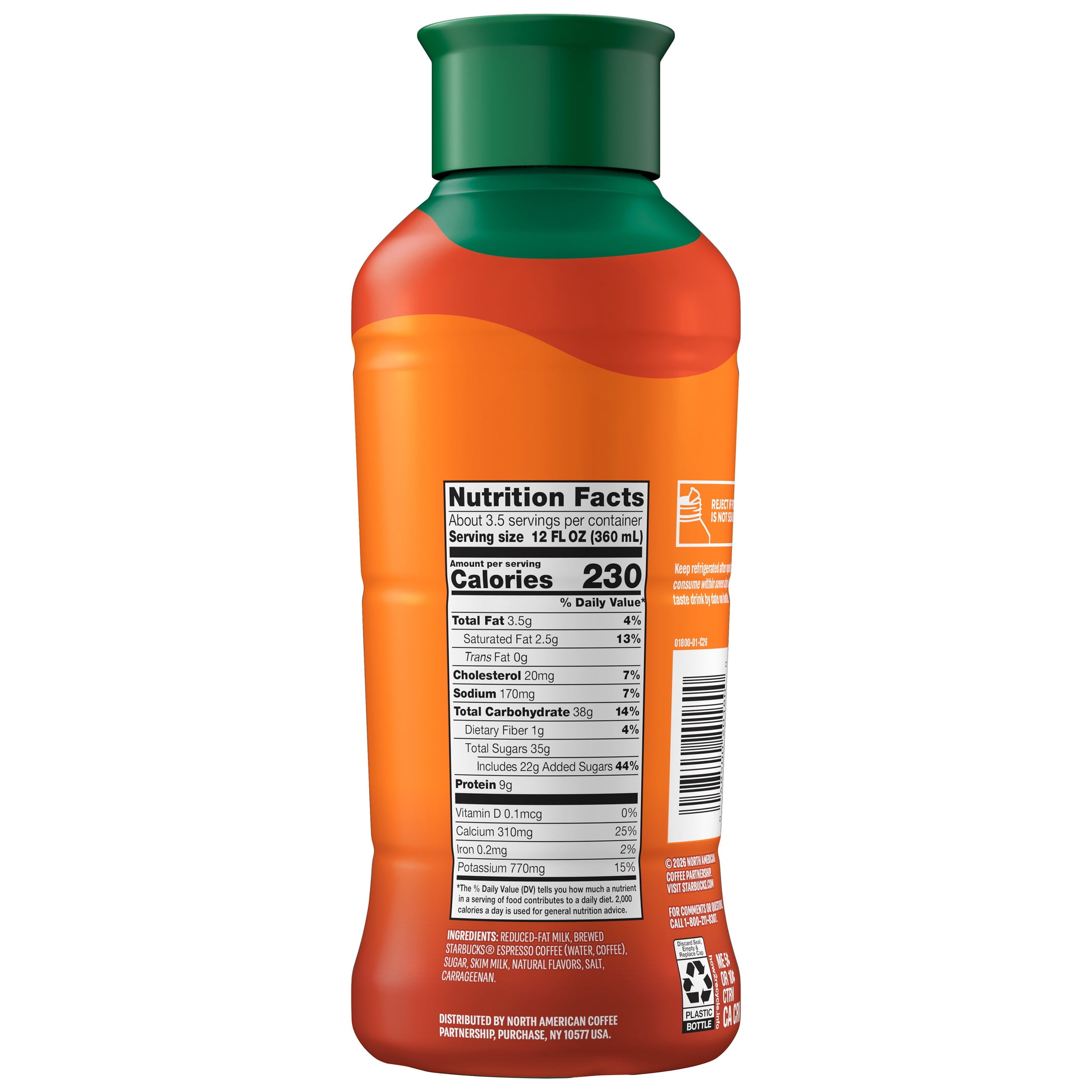Starbucks Pumpkin Spice Latte Iced Espresso, 40 Fl Oz Bottle