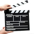 thumbnail image 3 of EeaseCA 1Pc Black Wooden Director Clapper Board Photo Props Film Movie Clapperboard, 3 of 8