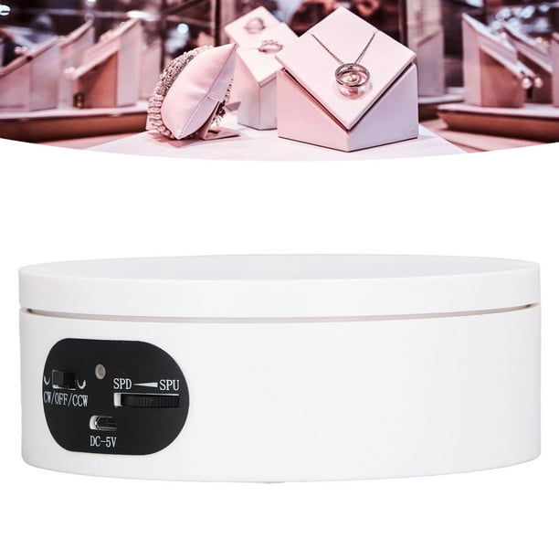 Soporte De Exhibición Giratorio, Giratorio Eléctrico De 360 grados De Baja Potencia Y 3 Modos Para Productos De Fotografía