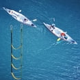 thumbnail image 4 of 4 Step Boat Rope Ladder，Boat Rope Ladder Extension,Assist Boat Folding Ladder,Swim Ladder for Sailboat,Kayak, Canoeing (4 Steps), 4 of 5