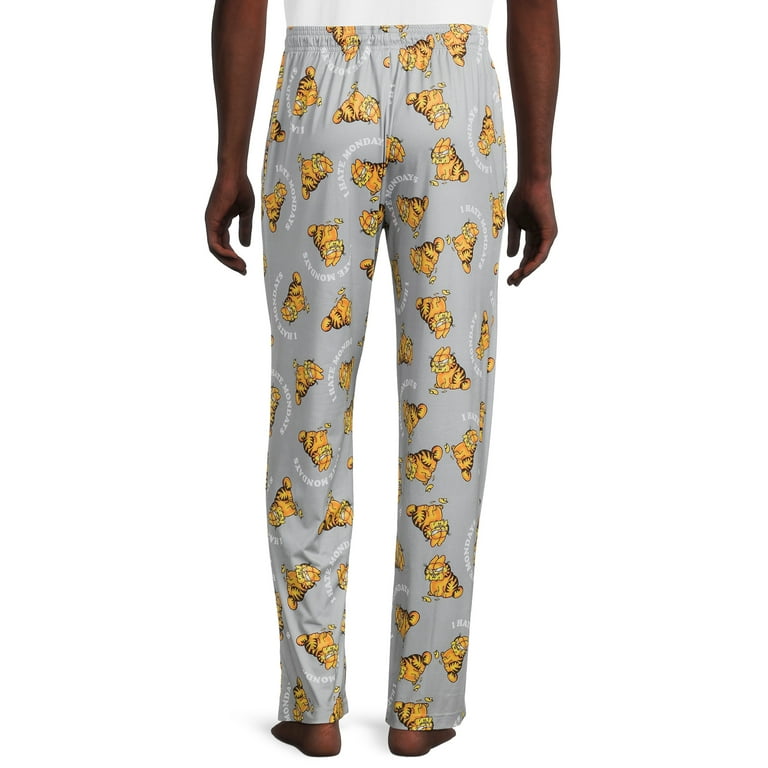 Jurassic Park Movie Logo Mens Black All Over Print Sleep Pajama Pants