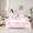 Pink White G, variant on jejeloiu Pink Bowknot 7-Piece Twin Bedding Sets,Letter A Monogrammed Bedding Comforter Set For Girls Kids Reversible