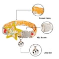 thumbnail image 2 of Japanese Chirimen Kitten Collar with Bell Japanese Kimono Cat Collar Japanese Style Adjustable Cat Collar, 2 of 4