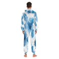 thumbnail image 7 of 1 Piece Adult Onesie Pajamas Cozy & Loose-Fit Sleepsuit Loungewear with Pockets Blue Ink Pattern X-Small, 7 of 7