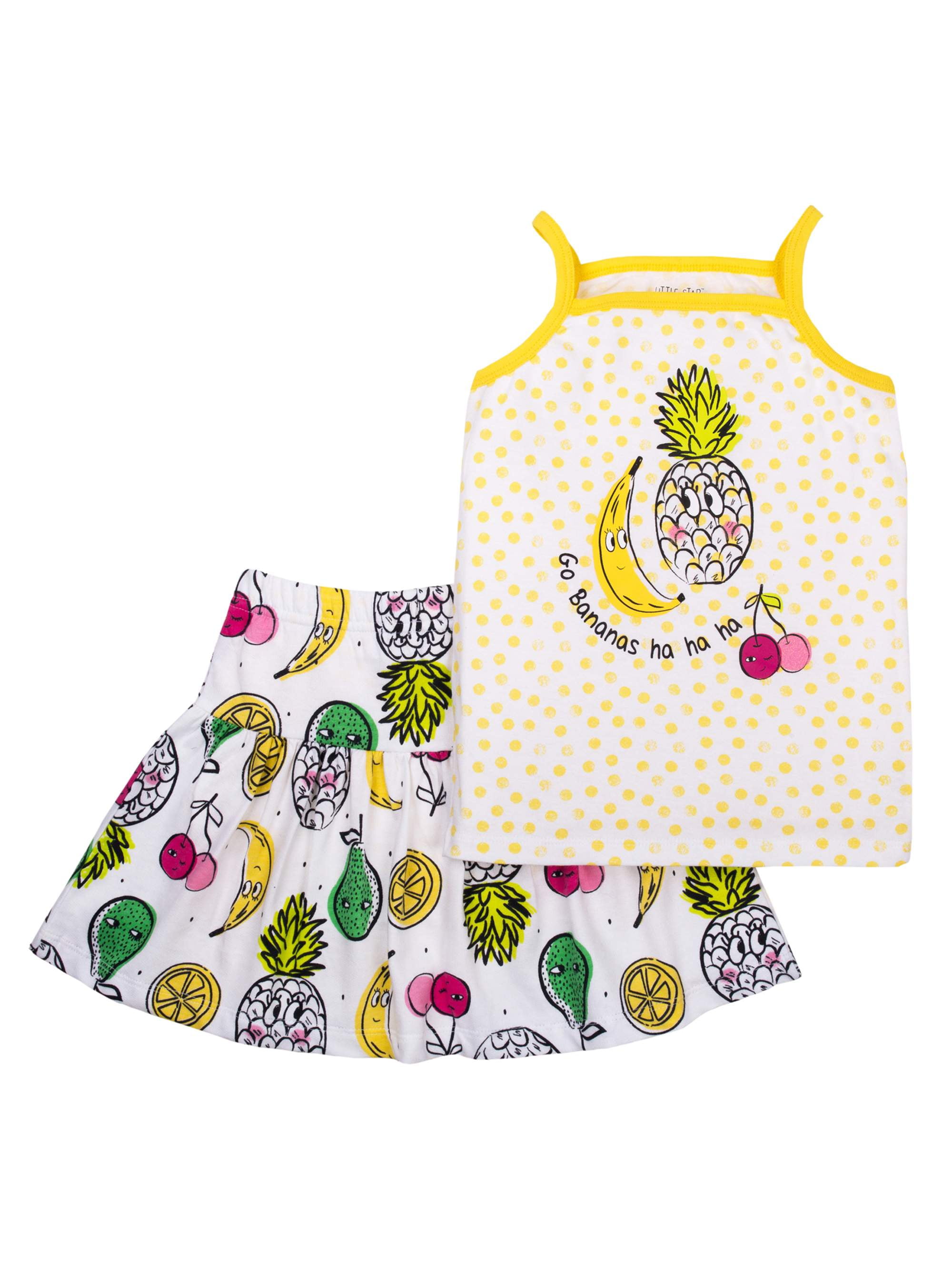 Little Star Toddler Girl Tank Top & Skirt, 2pc Outfit Set - Walmart.com