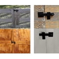 thumbnail image 5 of 1 Pcs Heavy Duty 5.5" Wrought Iron Door Latch, Solid Metal Flip Latch Lock For Wooden Barn Door/fences Add More Security And Privacy (black), 5 of 5