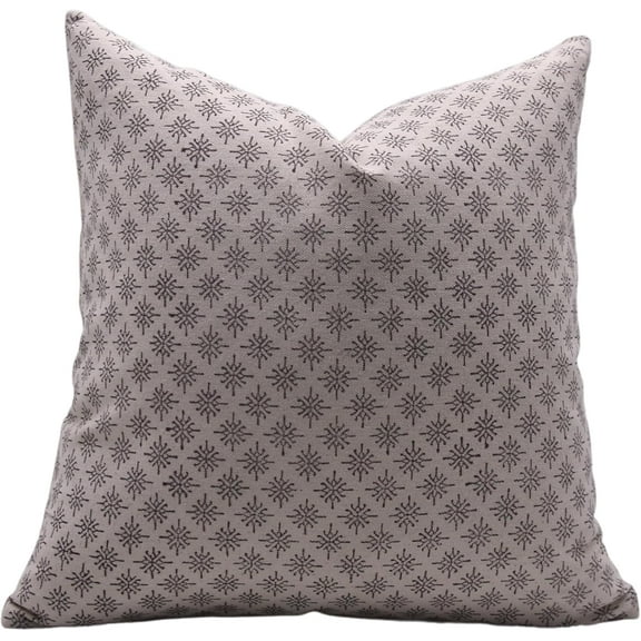 Fabdivine Hand Block Printed Duck Canvas Pillow Covers for Home décor, 12X20, Chingari