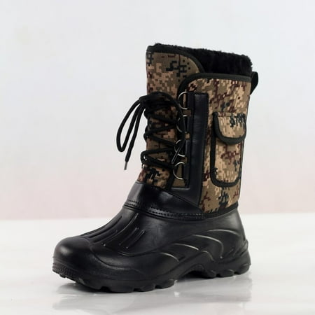 

Men s Warm Martin Boots Outdoor Waterproof Anti-Skid Warm Light Cotton Boots Fishing Boots