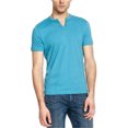 thumbnail image 1 of Kenneth Cole - Camiseta henley con ojales para hombre, color azul, grande, 1 of 1