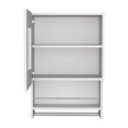 thumbnail image 4 of Miekor Furniture Kitchen wall cabinet 29" H, with towel rack and spice rack, one door, two internal shelves, white B5A7170, 4 of 5
