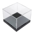 thumbnail image 1 of Vitrina acrílica de mostrador, caja cúbica, soporte de exhibición transparente y versátil para cosméticos y figuras de acción. Base de 20 cm x 10 cm, 1 of 7