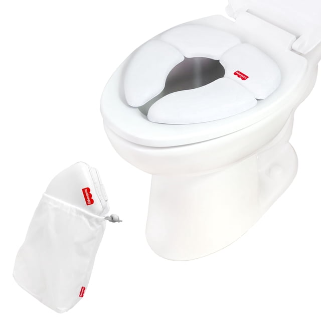Asiento de orinal de viaje Fisher-Price acolchado con bolsa de almacenamiento