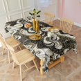 thumbnail image 3 of Black White Gold Marble Pattern Rectangle Tablecloth 60"x120",Waterproof Polyester Rectangle Table Cloth, Wipeable Spillproof Polyester Tablecloth for Dining, Camping, Indoor and Outdoor, 3 of 6