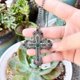 thumbnail image 4 of Sunspicems Religious Jewelry Flower Cross Necklace For Women Antique Gold Color Turkish Cross Pendant Necklace Festival Gift, 4 of 4