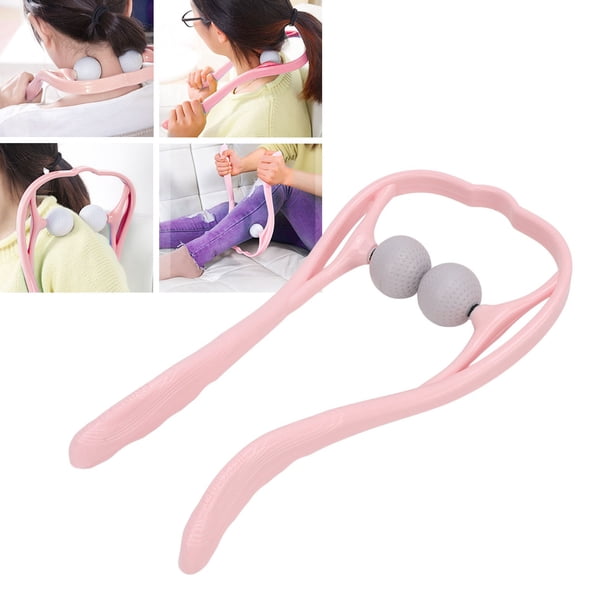 Masajeador De Cuello Con Punto De Gatillo Doble, Diseño En Forma De U Ergonómico De Mano Masajeador De Cuello Shiatsu Fácil De Usar Tejido Profundo Para Cuello