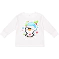 thumbnail image 3 of Inktastic Cute Christmas Penguin with Heart and Holly Boys or Girls Long Sleeve Toddler T-Shirt, 3 of 5