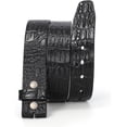 thumbnail image 5 of Mens Western Leather Belt Strap Without Buckle 1.5" Vintage Replacement Cowboy Leather Belt Strap with Snap on Buckle, 5 of 7