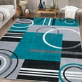 thumbnail image 1 of Area Rug Machine Washable Area Carpet Non-Slip Stain Resistant Non-Shedding Rugs Modern Geometric Area Carpet for Bedroom, Dining Room, Family Room, Nursery, Playroom, 1 of 9