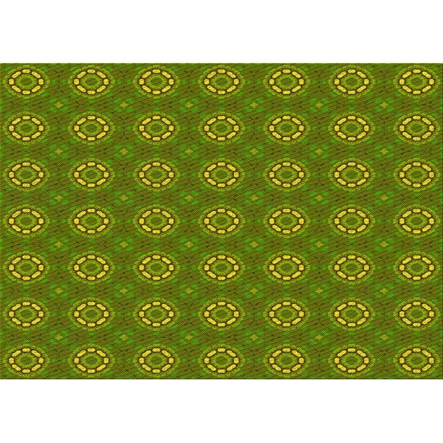 Ahgly Company Tapis d'Intérieur Lavables en Machine Rectangle Transitionnel Vert Pistache, 4' x 6'