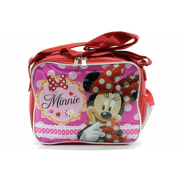 Lunch Bag Disney Minnie Mouse Happy New Case Kids Girls Gifts 052439
